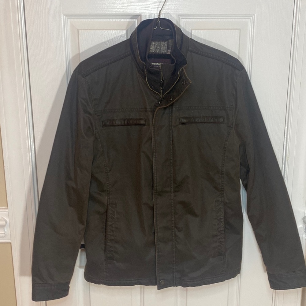 Johnston & Murphy Men’s Antiqued-Cotton Jacket (M)